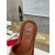 Christian Louboutin Brown Suede Flat Slide Sandal