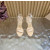 Christian Louboutin Nude Patent Leather Double‑Strap Platform High‑Heel Sandals 120mm heel