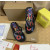 Christian Louboutin Black Printed Spike‑Detail Flip‑Flop Sandals