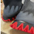 Christian Louboutin Black Knit Sock‑Style Shark‑Tooth Sole High‑Top Sneaker Boots