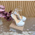 Christian Louboutin White Patent 150mm Platform Ankle‑Strap High‑Heel Sandals