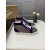 Christian Louboutin Purple Velvet Multicolor Rhinestone High‑Top Sneakers