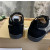 Christian Louboutin Black Suede Gunmetal Crystal‑Covered Low‑Top Men’s Sneakers