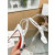 Christian Louboutin White Leather Spiked Ankle‑Strap Sandal 100mm heel