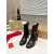 Christian Louboutin Black Croc‑Effect Leather 85mm Block‑Heel Chelsea Ankle Boots with CL Buckle