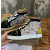 Christian Louboutin Multicolor Crystal Spike‑Decorated Glitter High‑Top Sneakers