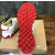 Christian Louboutin White Leather Gold‑Logo Lace‑Up Sneakers Red Shark‑Tooth Sole