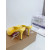 Christian Louboutin Yellow Patent 85mm Pointed‑Toe Mule Heels