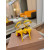 Christian Louboutin Yellow Patent Studded Crisscross Ankle‑Strap Open‑Toe 100mm Stiletto High Heel Sandals