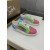 Christian Louboutin Multicolor Color‑Block Metallic Low‑Top Sneakers