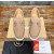 Christian Louboutin Taupe Nubuck Metal‑Bar Slip‑On Loafers