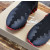 Christian Louboutin Black Knit Sock‑Style Shark‑Tooth Sole High‑Top Sneaker Boots