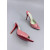 Christian Louboutin Pink Patent Leather 100mm Peep‑Toe Stiletto Heel Mules