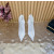 Christian Louboutin White Mesh 100mm Crystal‑Embellished Pointed Toe Stiletto Heel Ankle Boots