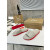 Christian Louboutin Beige Stud‑Embellished CL Logo Slide Sandals