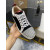 Christian Louboutin Black Suede Silver‑Spiked Low‑Top Sneakers