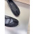 Christian Louboutin × Maison Margiela Black Mesh Crystal Tabi Split‑Toe Flat Shoes