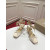 Christian Louboutin Cream Satin Ankle Wrap Bow Kitten Heel Pumps