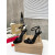 Christian Louboutin Black Patent Leather 100mm heel Ankle Strap Sandals