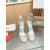 Christian Louboutin Silver Metallic Spiked Ankle‑Strap Sandal 100mm heel
