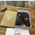 Christian Louboutin Black Glitter Holographic Purple‑Accent Black‑Spiked Low‑Top Sneakers