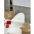 Christian Louboutin White Leather 55mm heel Slide Sandals