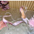 Christian Louboutin Pink Satin Checkered Crystal‑Embellished 100mm Stiletto Heel Ankle‑Strap Pumps