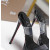 Christian Louboutin Black Patent PVC Strap Platform Stiletto Heel Mules