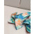 Christian Louboutin Tie‑Dye Satin Bow Mule Kitten Heel Sandals