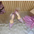 Christian Louboutin Dusty Purple Satin Checkered Crystal‑Embellished 100mm Stiletto Heel Ankle‑Strap Pumps