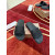 Christian Louboutin Black Mesh Logo Slide Sandals Red Rubber Outsole