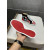 Christian Louboutin Red Graffiti Print High‑Top Sneakers