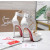 Christian Louboutin White Patent 150mm Platform Ankle‑Strap Heel Sandals