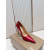 Christian Louboutin Red Metallic Patent Leather 100mm Stiletto Heel Kate Pumps