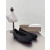 Christian Louboutin × Maison Margiela Black Mesh Crystal Tabi Split‑Toe Flat Shoes