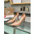Christian Louboutin Nude Patent Leather Half‑d'Orsay Pointed‑Toe 100mm heel Pumps