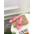 Christian Louboutin Pink Patent Leather Slingback Mary Jane Flat Mules