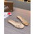 Christian Louboutin Clear Strap Crystal‑Embellished Gold Flat Slide Sandals