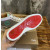 Christian Louboutin Grey Canvas Silver Spiked High‑Top Sneakers