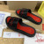 Christian Louboutin Black Crystal Slide Sandals With Red Signature Logo
