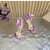 Christian Louboutin Dusty Rose Satin 100mm Ankle‑Wrap Tie Stiletto Sandals