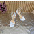 Christian Louboutin White Patent 150mm Platform Ankle‑Strap High‑Heel Sandals