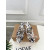Christian Louboutin Zebra Print Satin 100mm Spiral Heel Mule Sandals