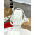 Christian Louboutin White Leather Block heel Ankle Strap Sandal