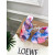 Christian Louboutin Pink‑Blue Tie‑Dye Crisscross Mule High Heel Sandals 100mm heel