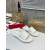 Christian Louboutin White Leather Flat Slide Sandal