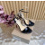 Christian Louboutin Black Patent Leather Platform Ankle‑Strap High‑Heel Sandals 150mm heel