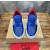 Christian Louboutin Blue Satin Crystal Spiked Low‑Top Sneakers