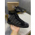 Christian Louboutin Black Suede Full Silver‑Spiked High‑Top Sneakers