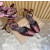 Christian Louboutin Brown Satin Bow Ankle‑Tie Slingback Ballet Flats